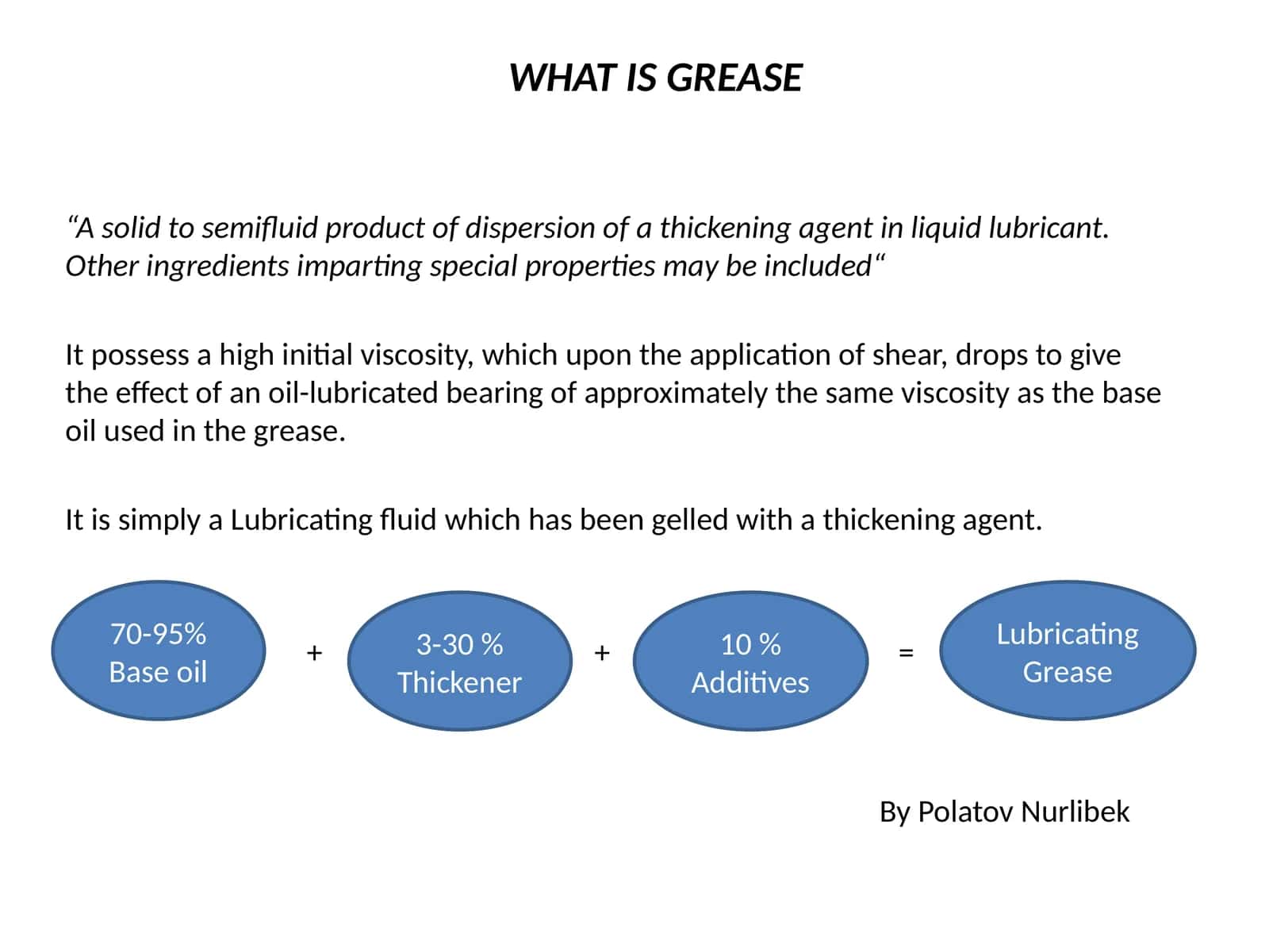 WHAT IS GREASE 1