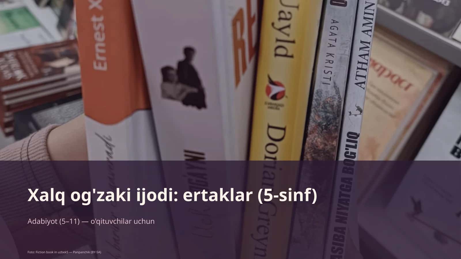 Xalq og'zaki ijodi: ertaklar (5-sinf) 1