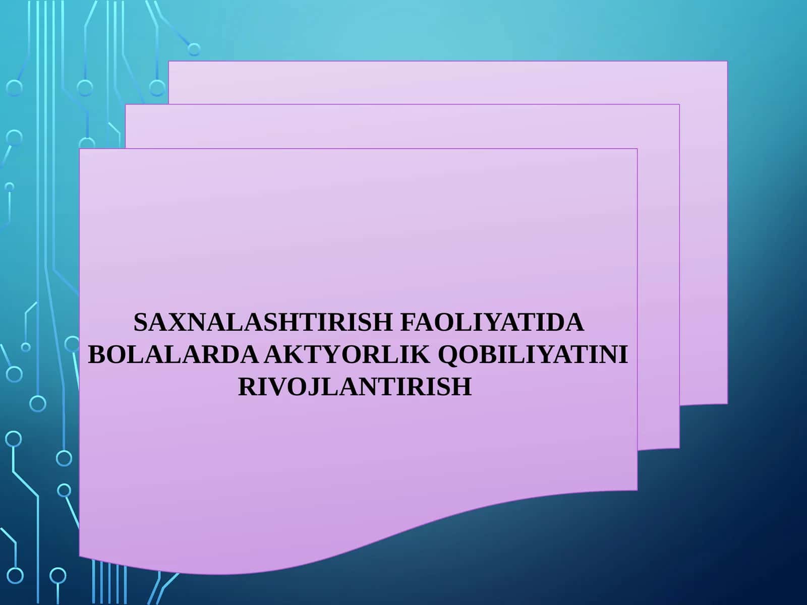 Bolalarda aktyorlik qobiliyatini rivojlantirish 1