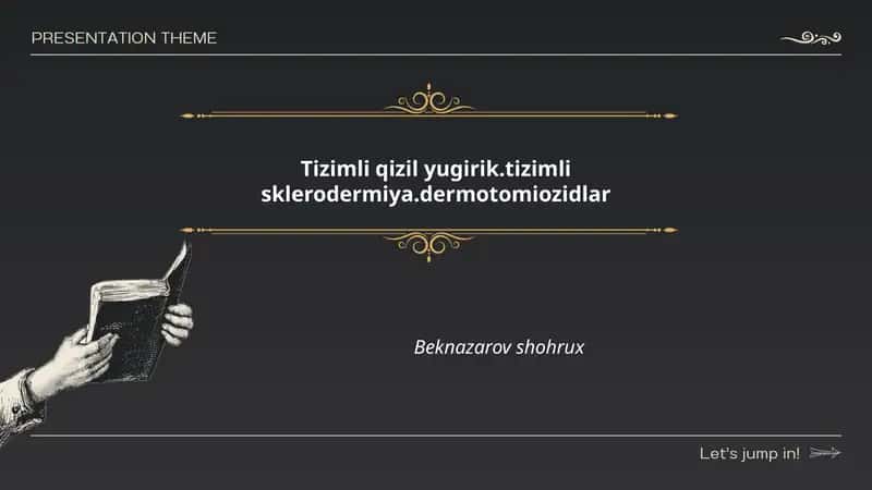 Tizimli qizil yugurik, tizimli sklerodermiya, dermatomiozidlar 1