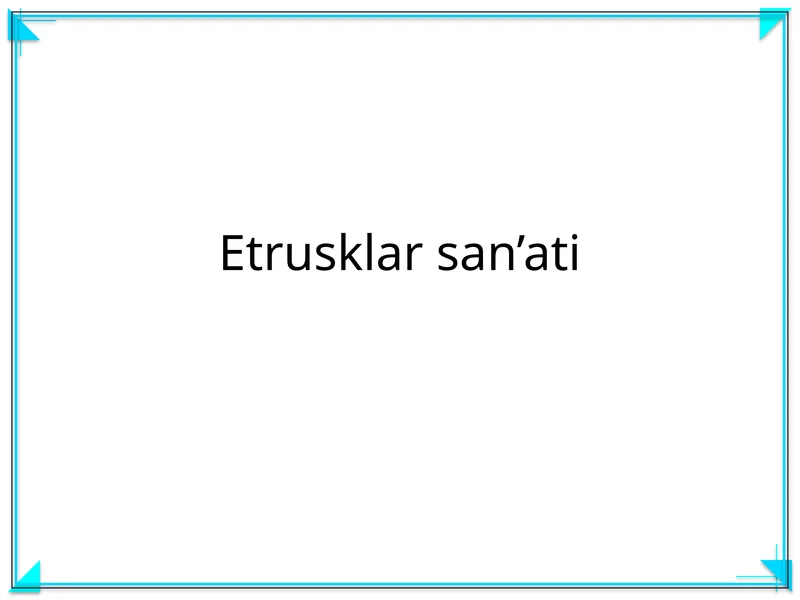Etrusklar san’ati