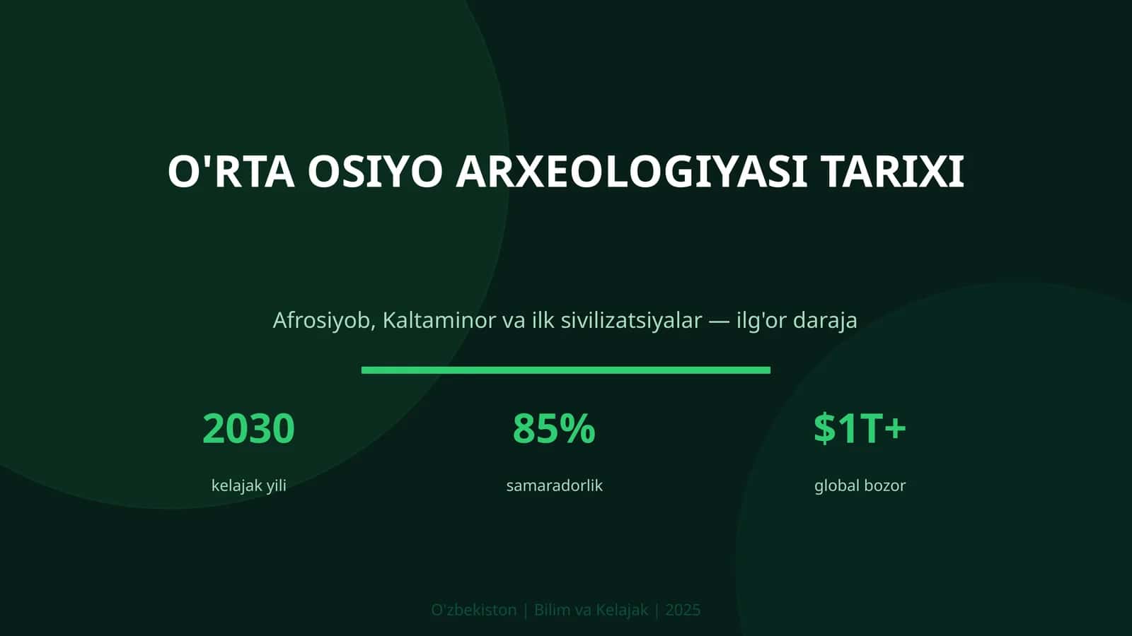 O'RTA OSIYO ARXEOLOGIYASI TARIXI 1
