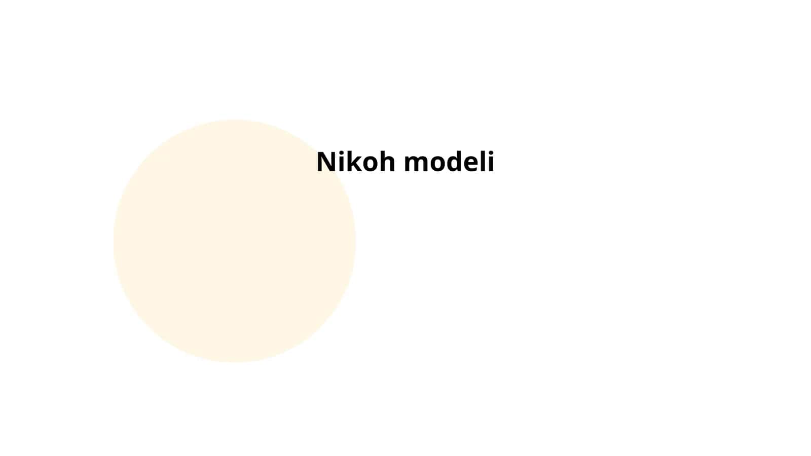 Nikoh modeli 1