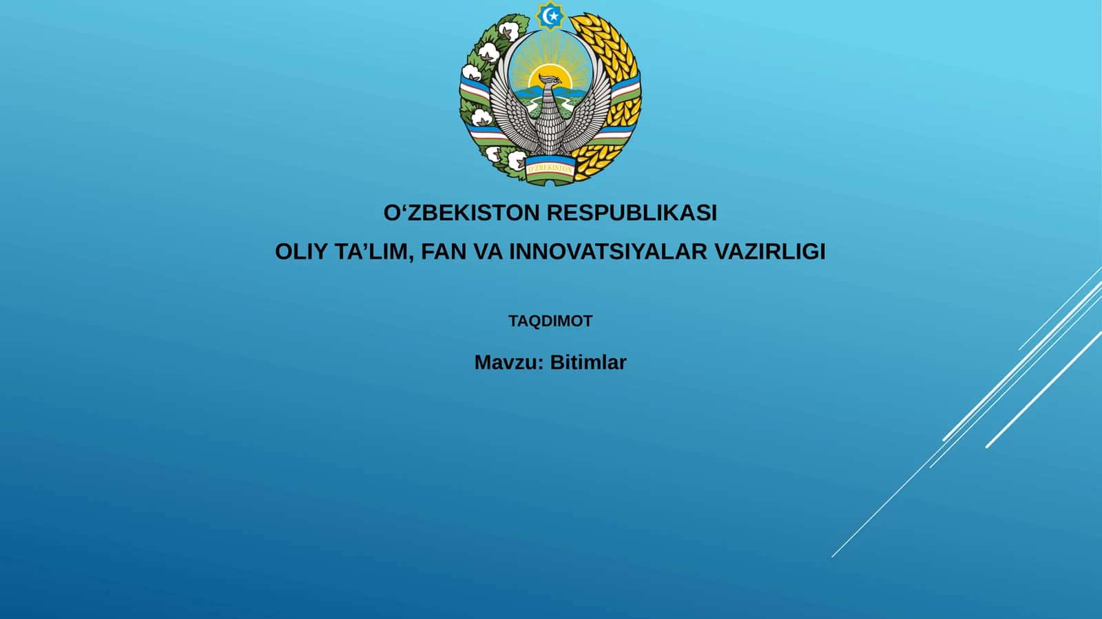 Bitimlar 1