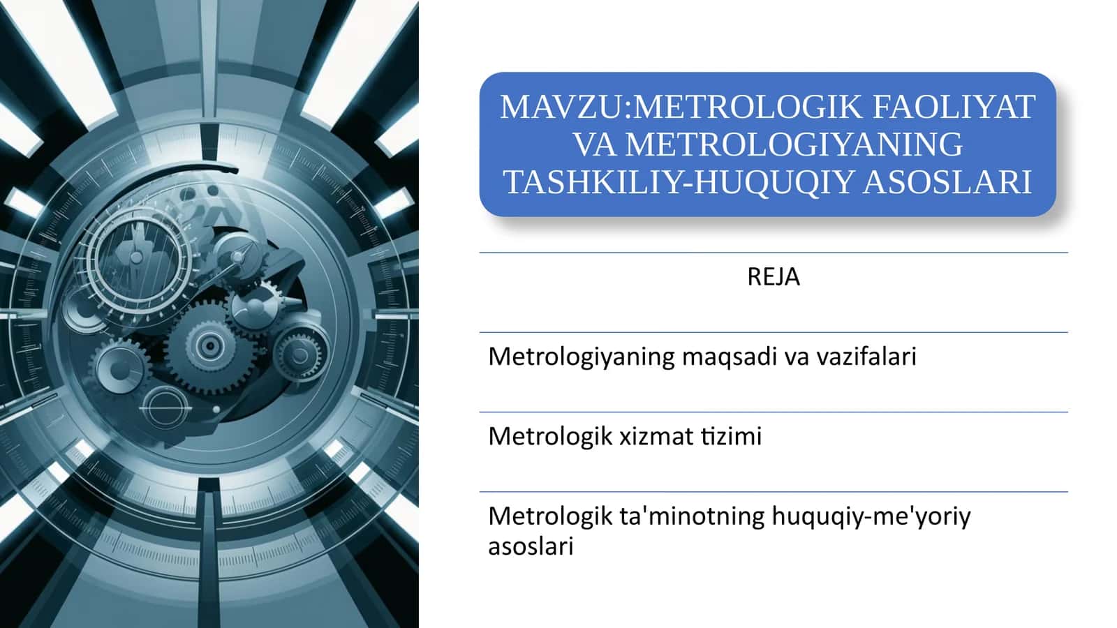 5-Mavzu. SIFATNI BOSHQARISH VA MAHSULOTLARNI XALQARO STANDARTLASHTIRISH TALABLARI 1