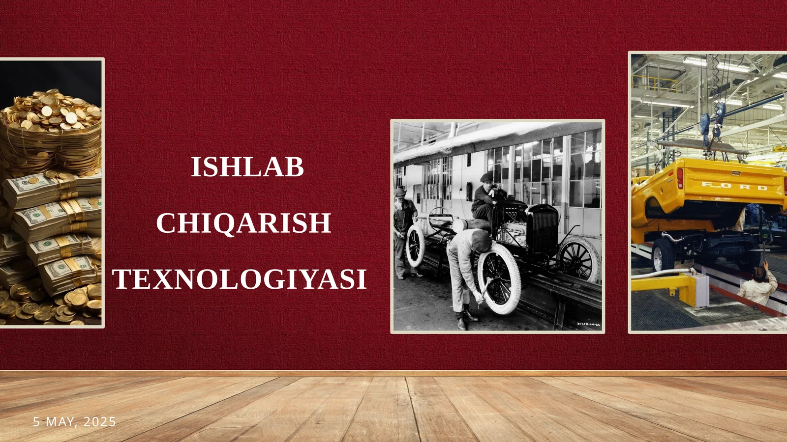 ISHLAB CHIQARISH TEXNOLOGIYASI 1