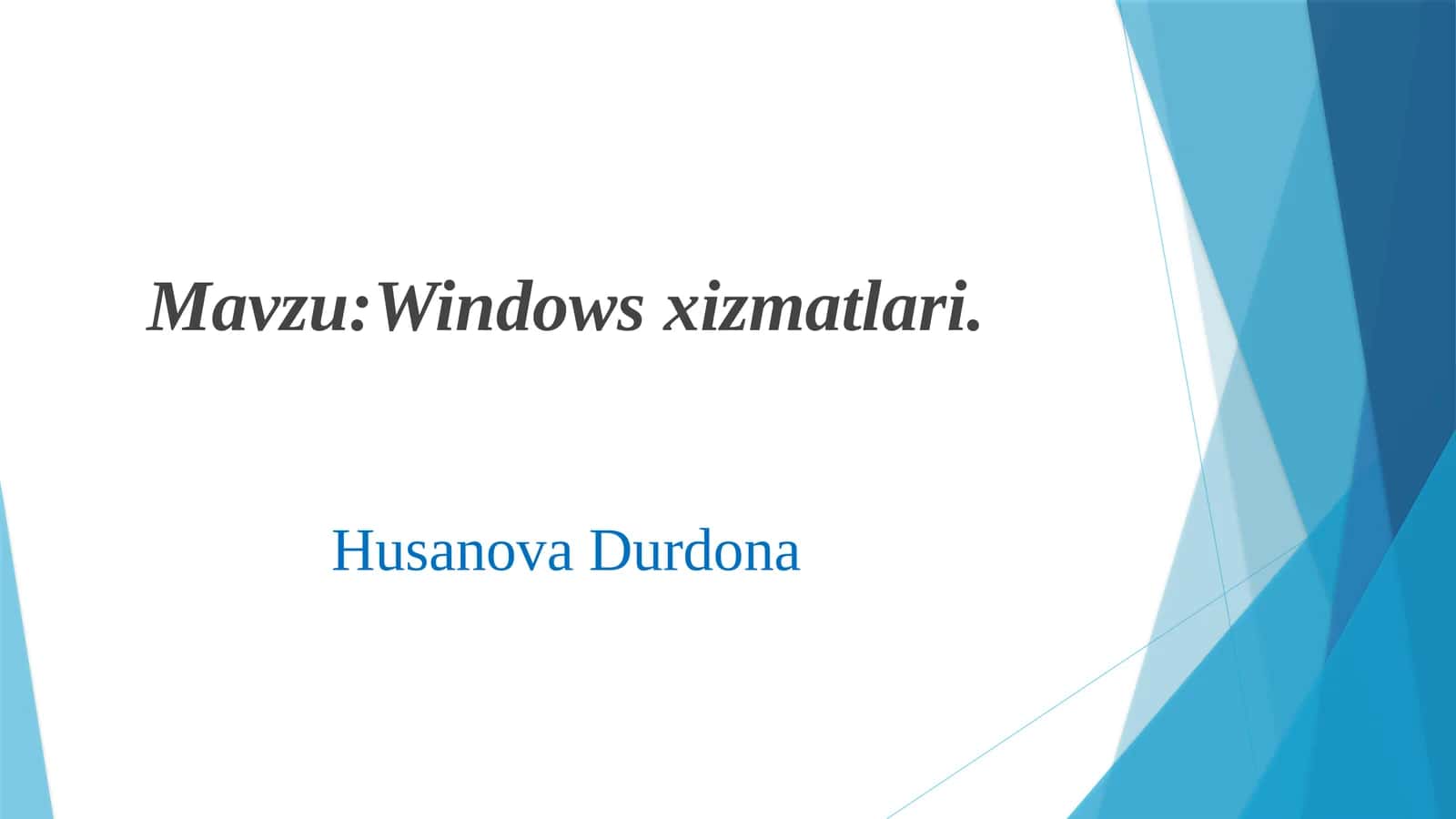 Windowsxizmatlari 1