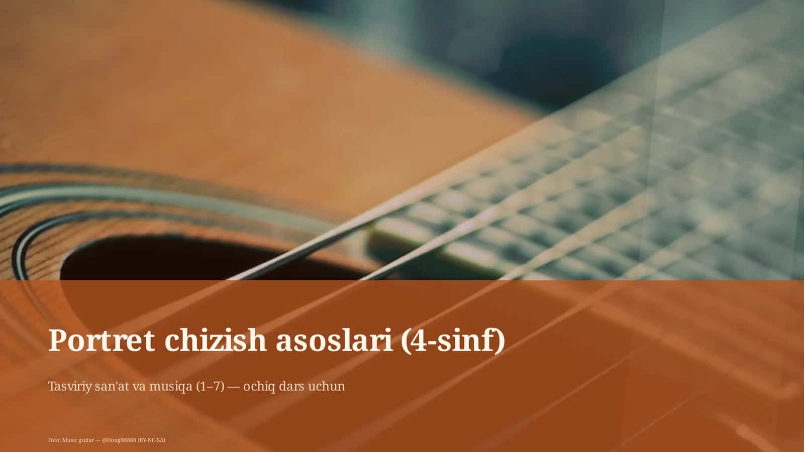 Portret chizish asoslari (4-sinf) 1