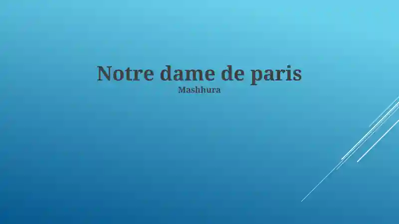 Notre dame de paris
