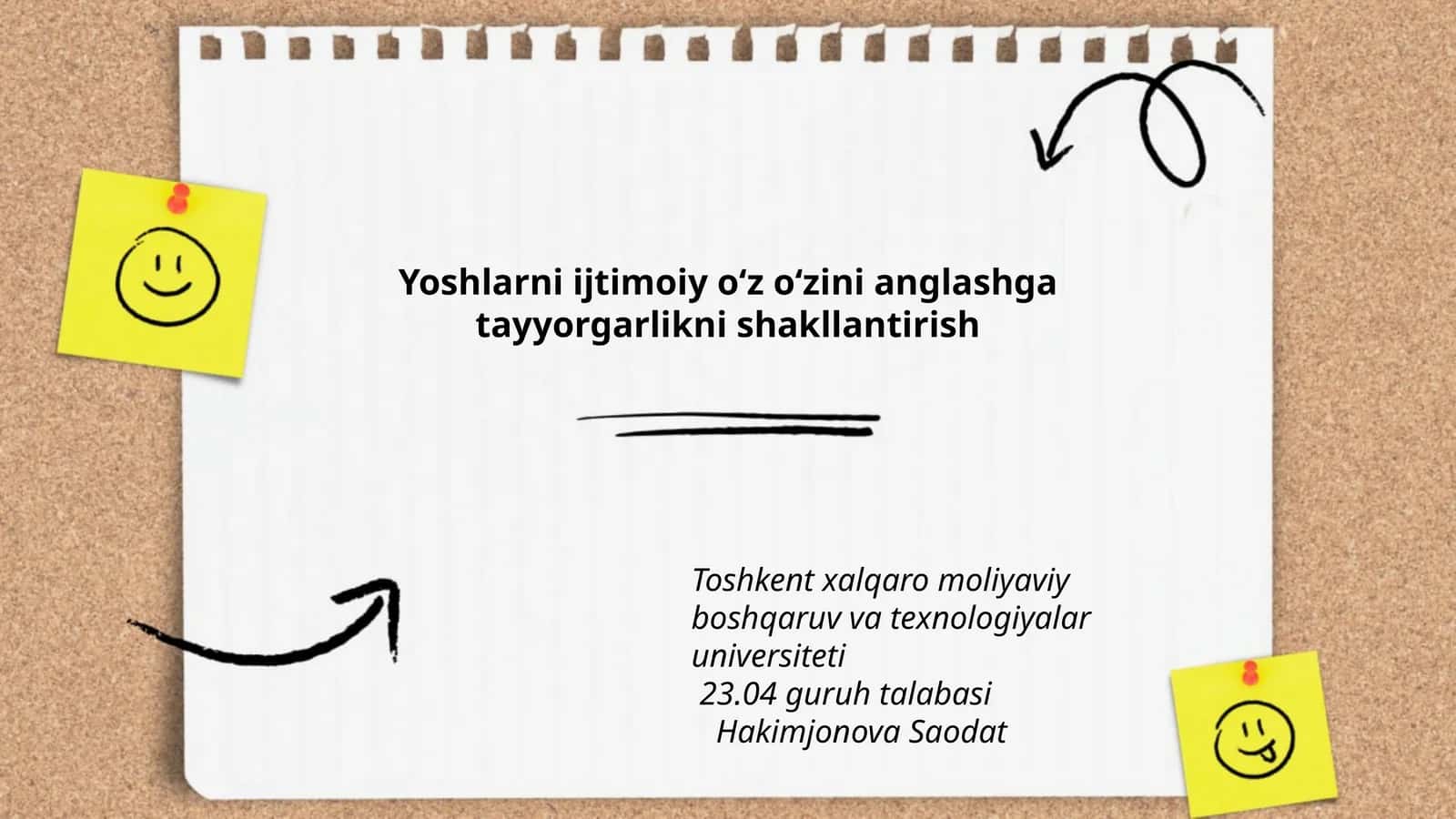 Yoshlarni ijtimoiy oʻz oʻzini anglashga tayyorgarlikni shakllantirish 1