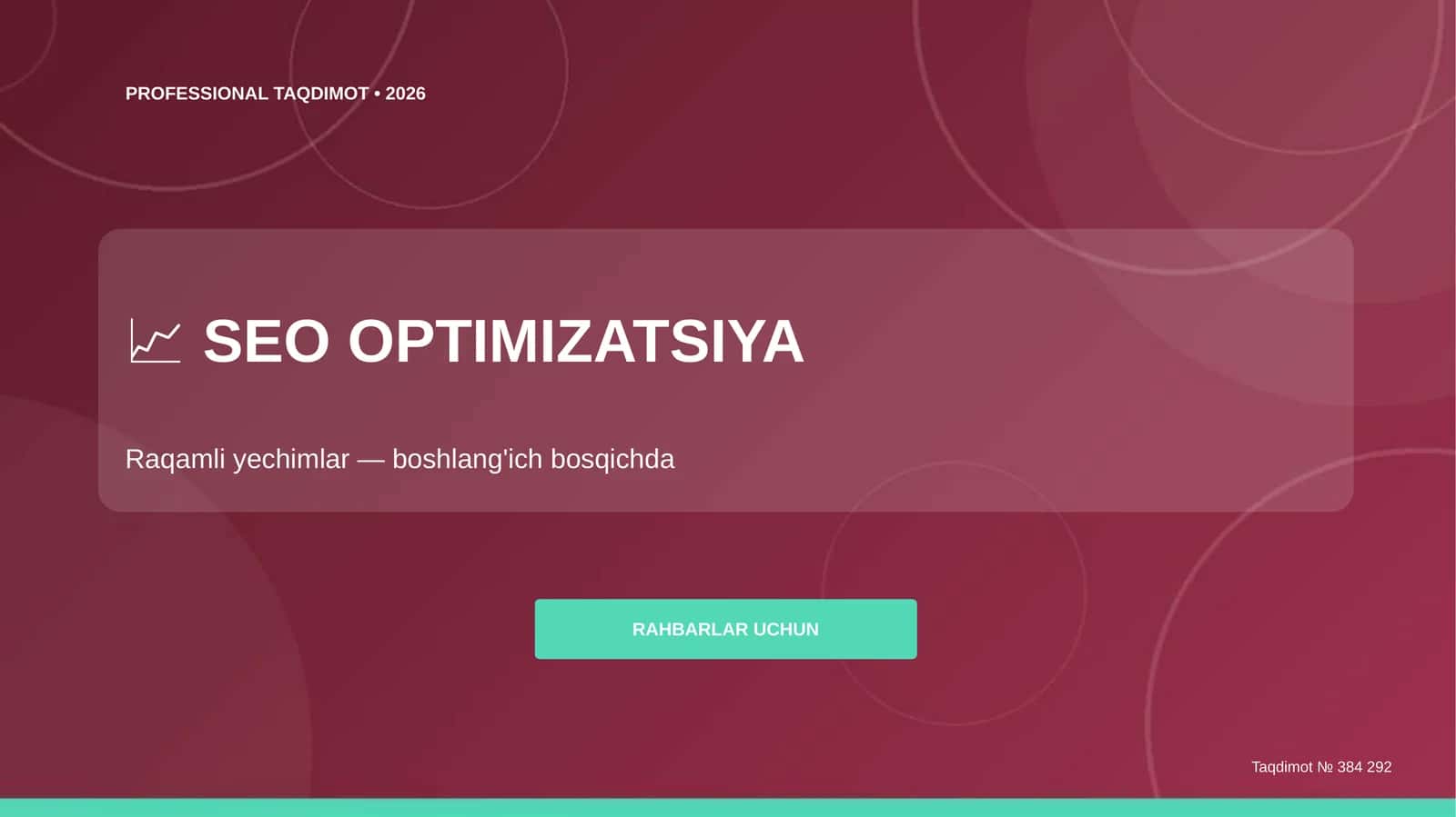 SEO OPTIMIZATSIYA 1