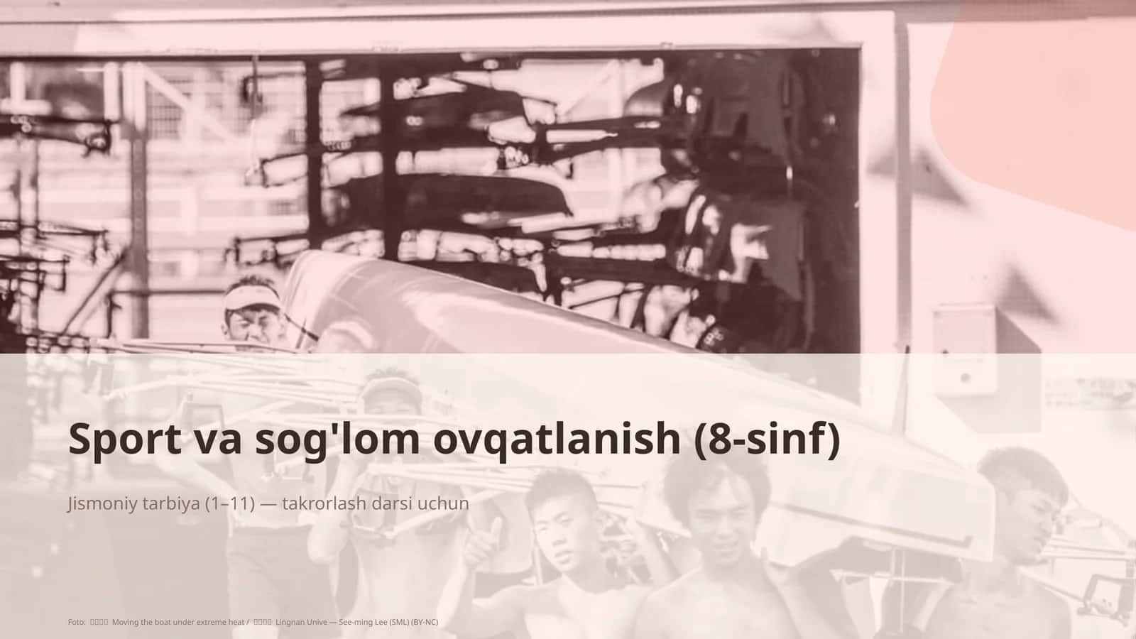Sport va sog'lom ovqatlanish (8-sinf) 1