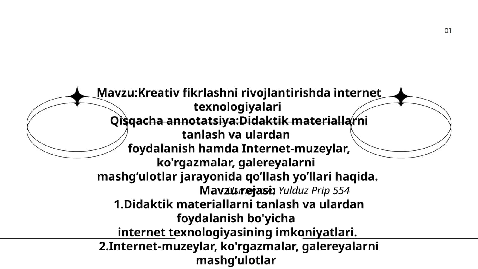 Kreativ fikrlashni rivojlantirishda internet texnologiyalari 1