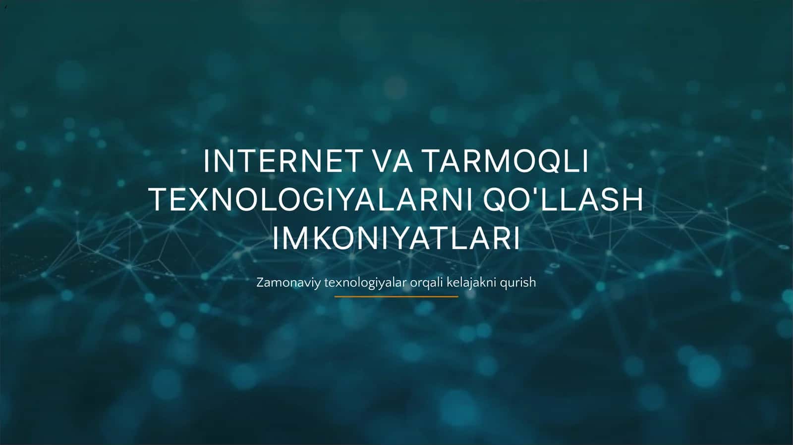 Internet va Tarmoqli Texnologiyalarning Rivojlanish Tendensiyalari 1