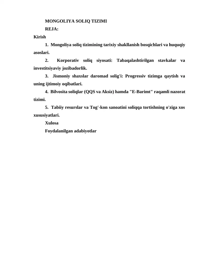 Mongoliya soliq tizimi 1