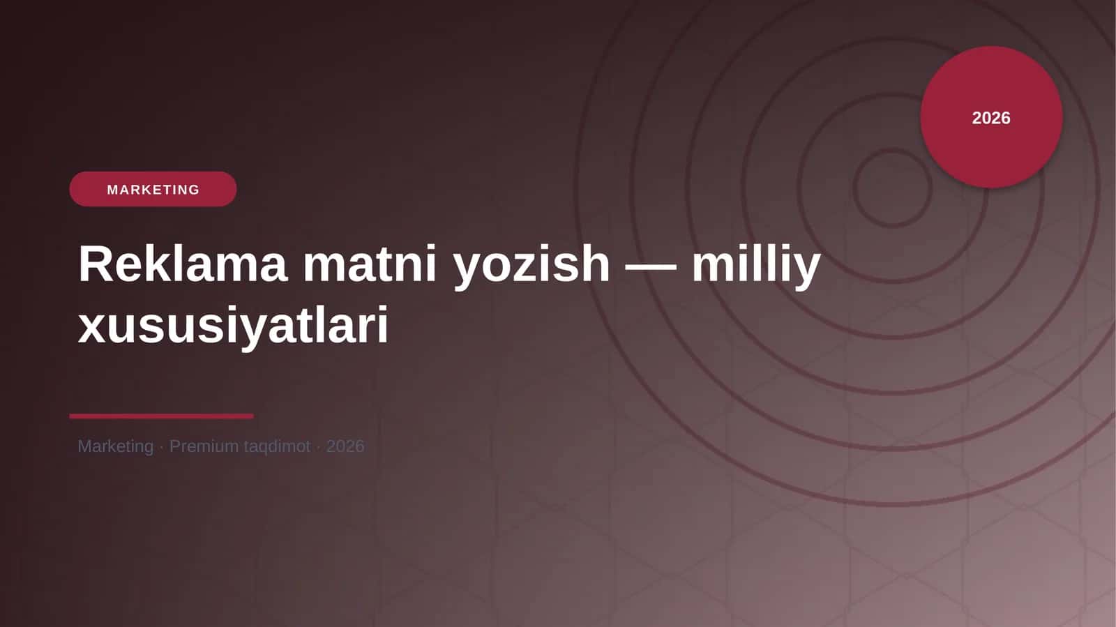 Reklama matni yozish — milliy xususiyatlari 1