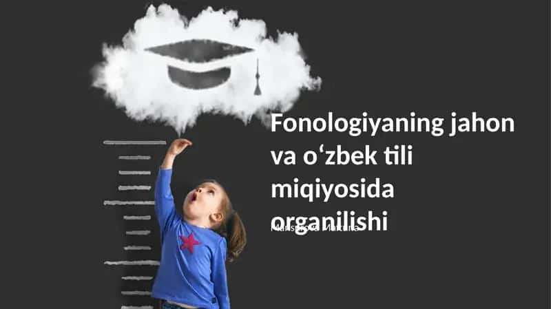 Fonologiyaning jahon va oʻzbek tili miqiyosida organilishi 1