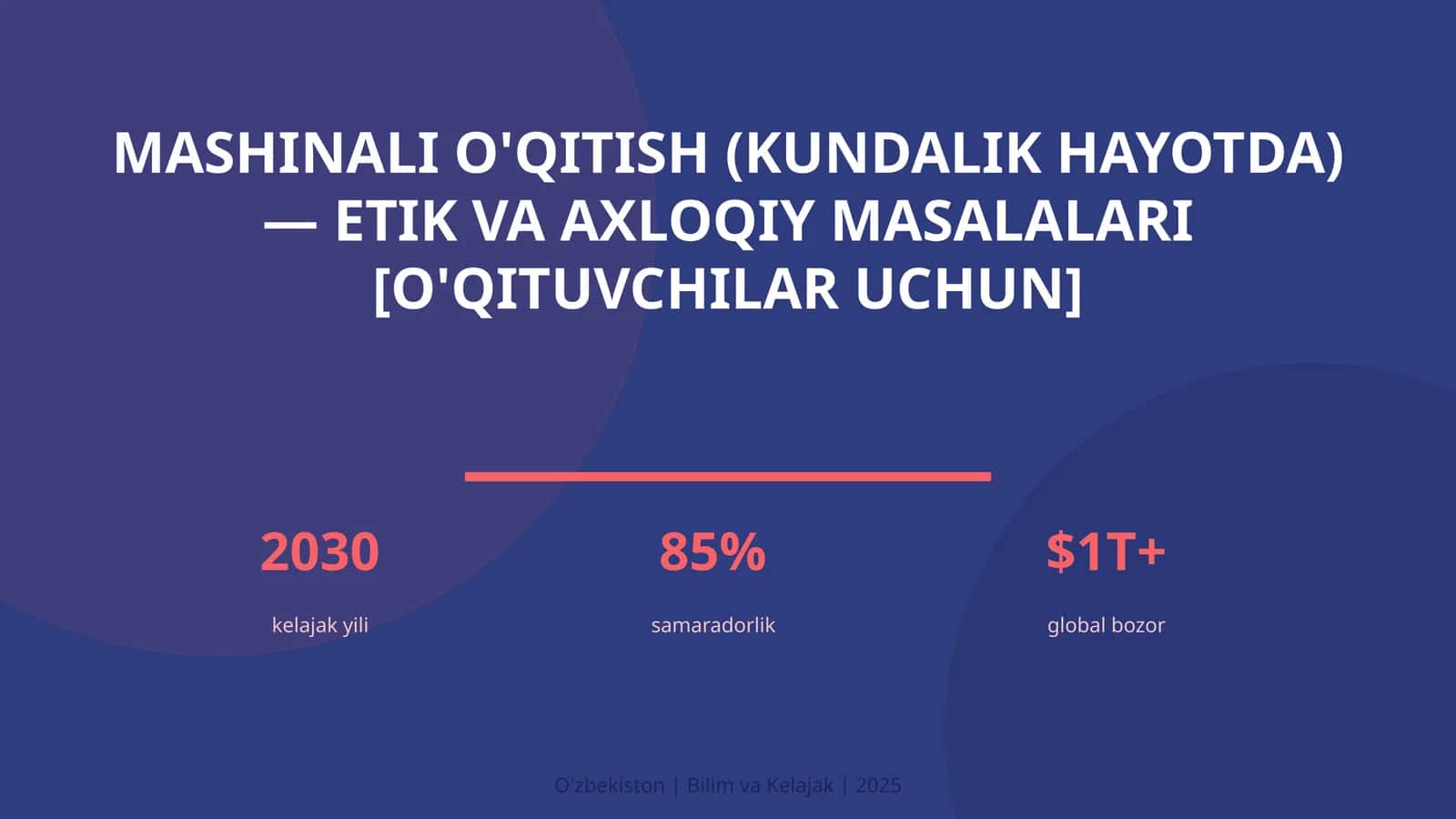 Mashinali o'qitish (kundalik hayotda) — etik va axloqiy masalalari [o'qituvchilar uchun] 1