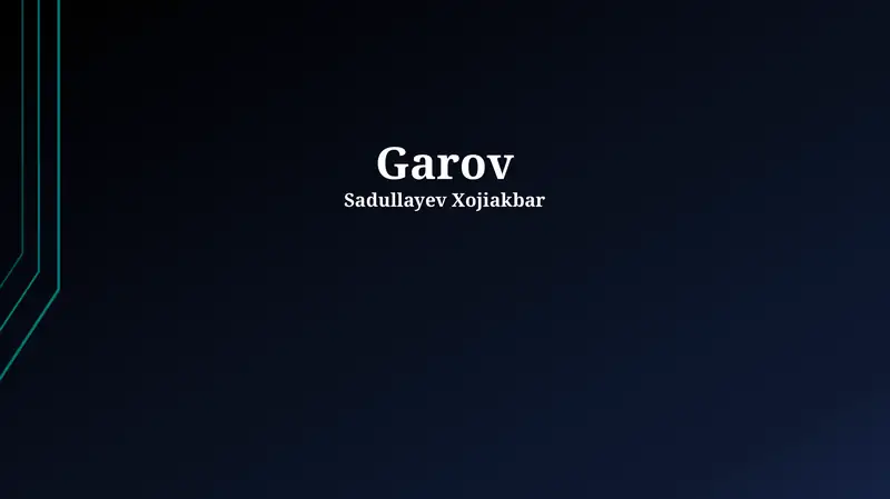 Garov 1