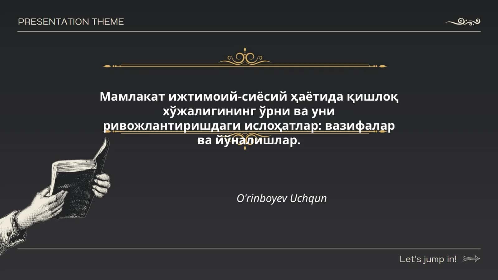 Қишлоқ хўжалигининг ўрни ва уни ривожлантиришдаги ислоҳатлар: вазифалар ва йўналишлар 1