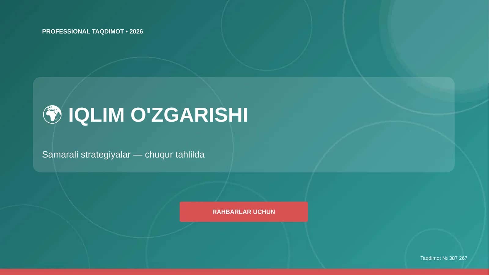 IQLIM O'ZGARISHI 4
