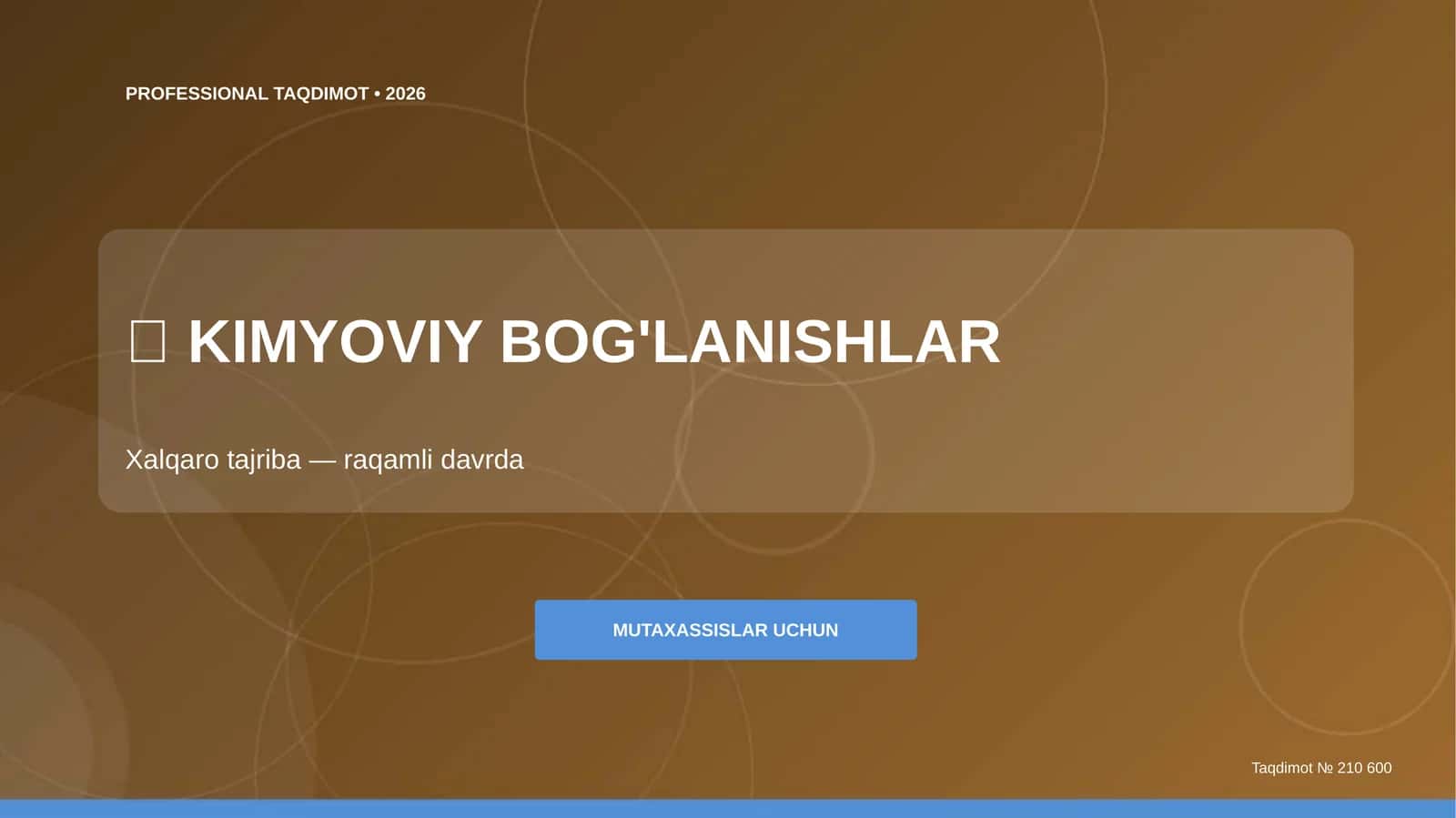 KIMYOVIY BOG'LANISHLAR 1