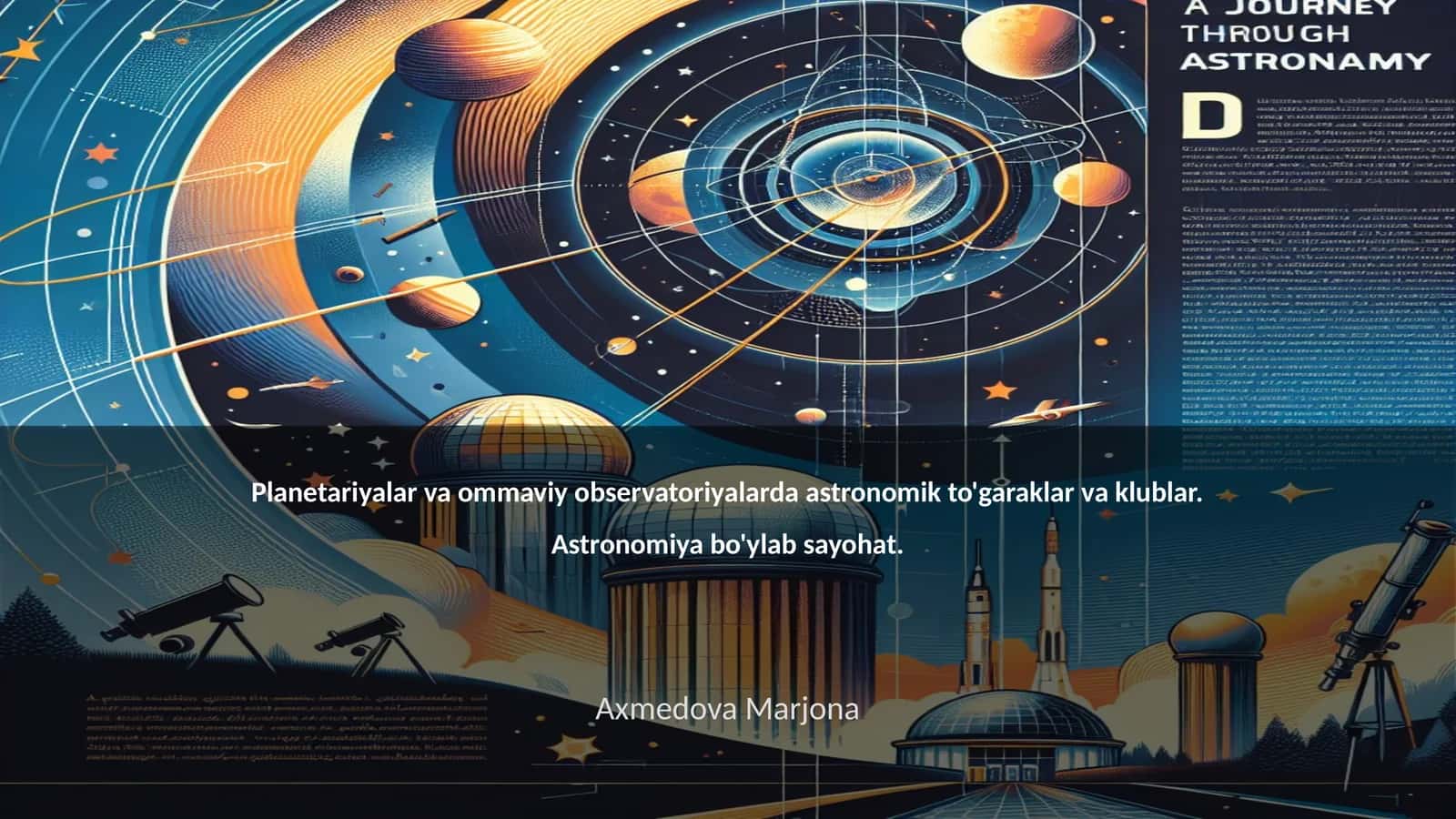 Planetariyalar va ommaviy observatoriyalar 1