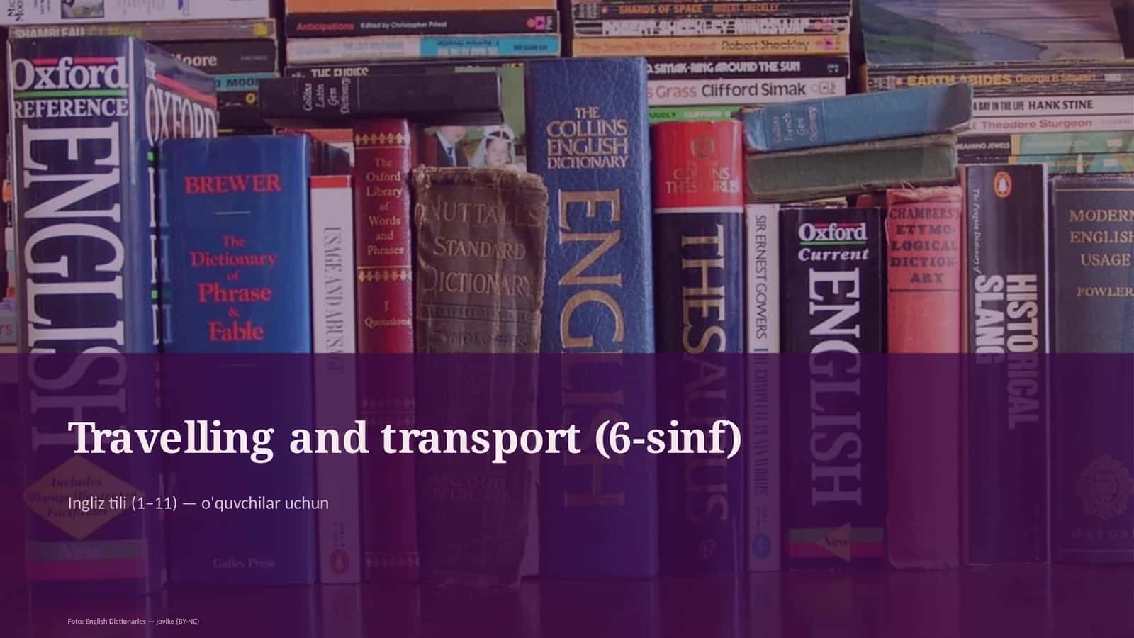 Travelling and transport (6-sinf) 1