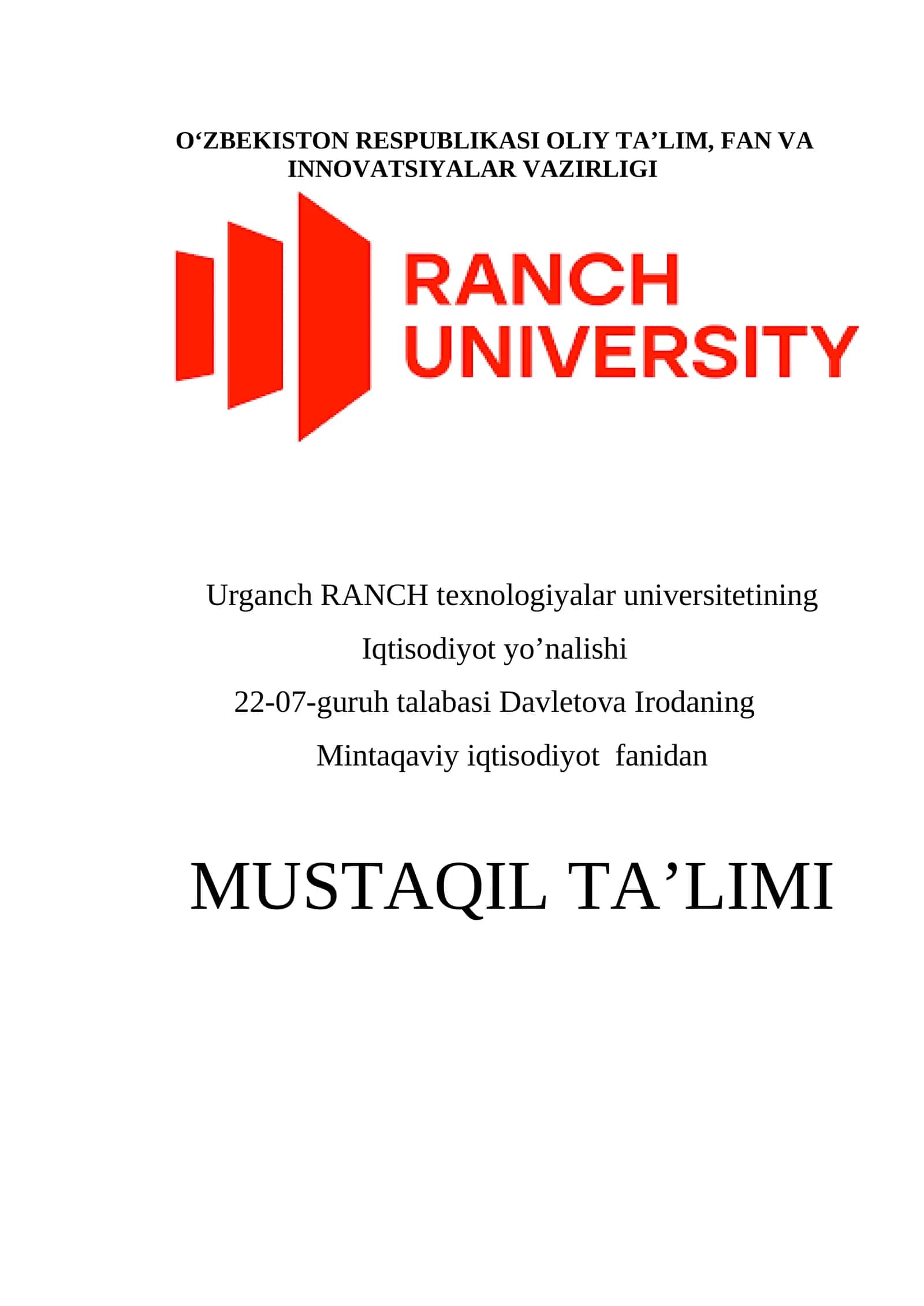 Milliy iqtisodiyotning huquqiy tarkibi va uni takomillashtirish yo‘llari 1