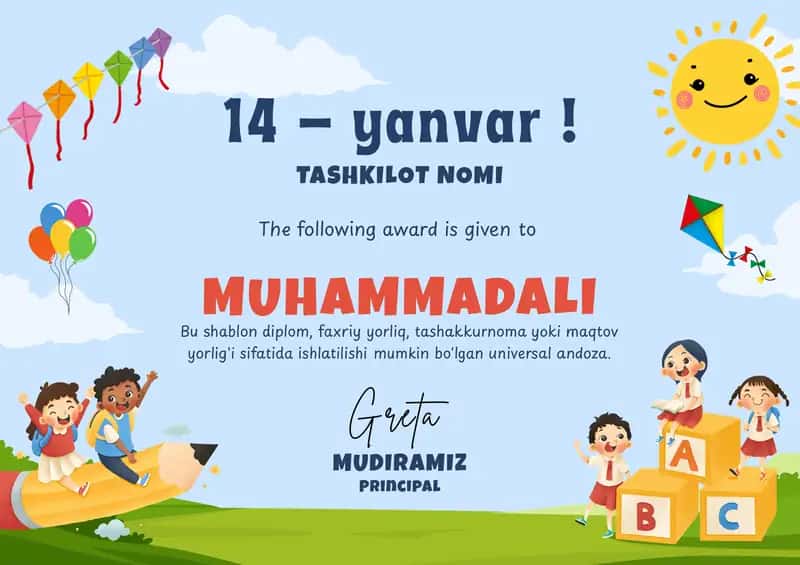 Vatan himoyachilari kuni kids 1
