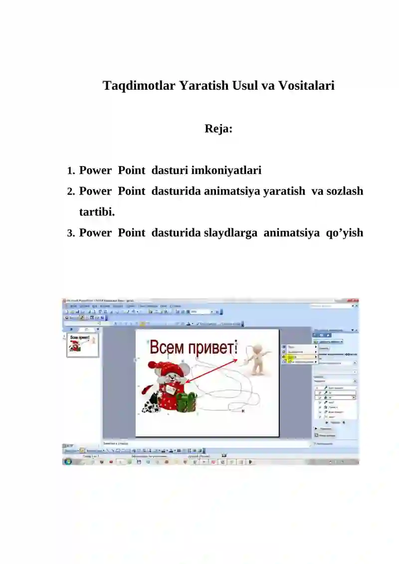 Power Point dasturi