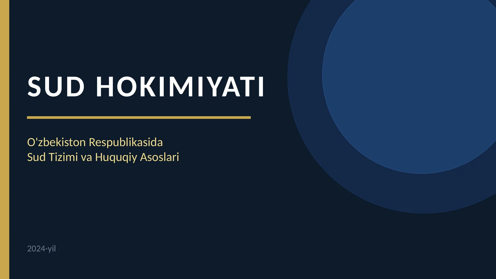 Sud hokimiyati mavzusida 1