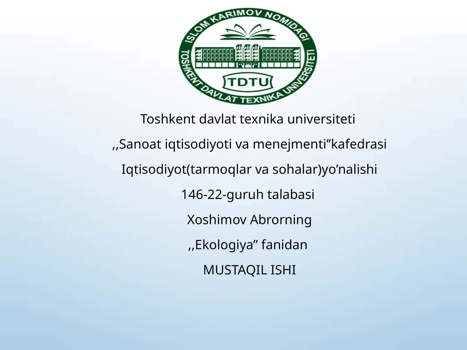 O‘rmonlarning ekologik ahmiyati 1