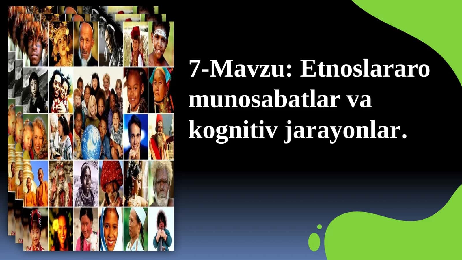 Etnoslararo munosabatlar va kognitiv jarayonlar 1