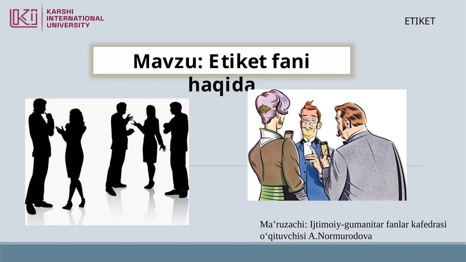 Etiketfanihaqida 1