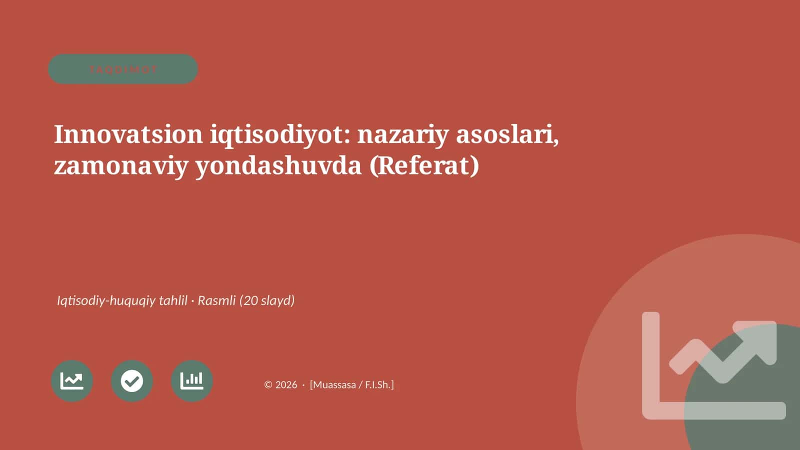 Innovatsion iqtisodiyot: nazariy asoslari, zamonaviy yondashuvda (Referat) 1
