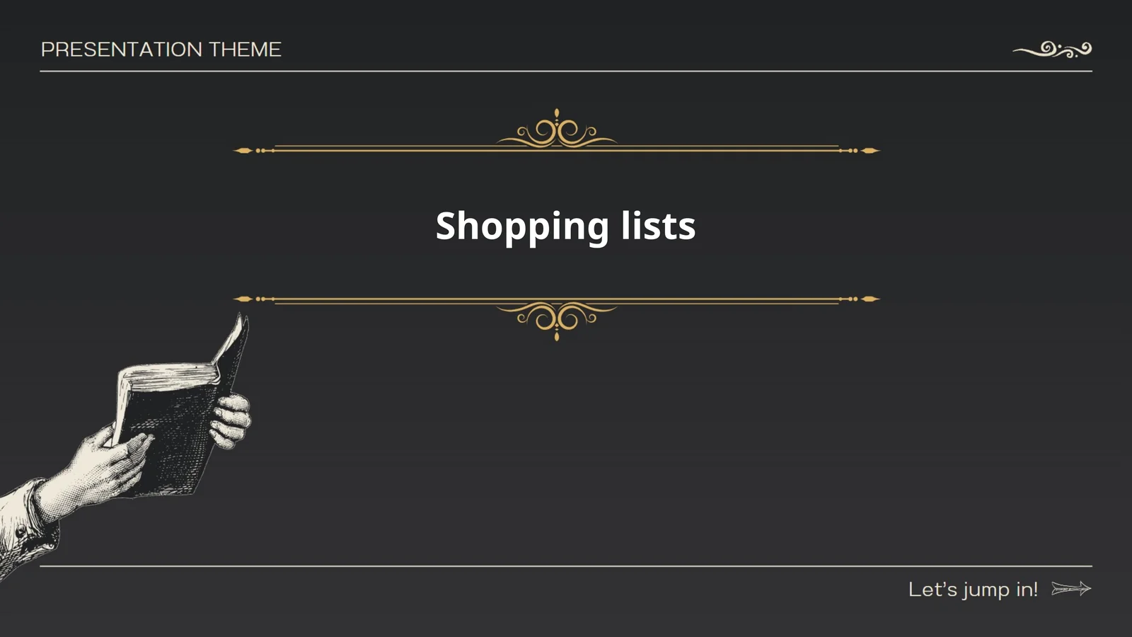 Shopping lists 1