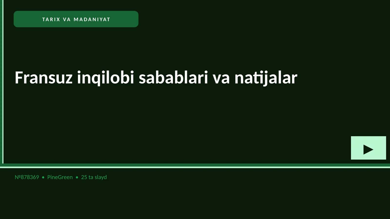 Fransuz inqilobi sabablari va natijalar 1