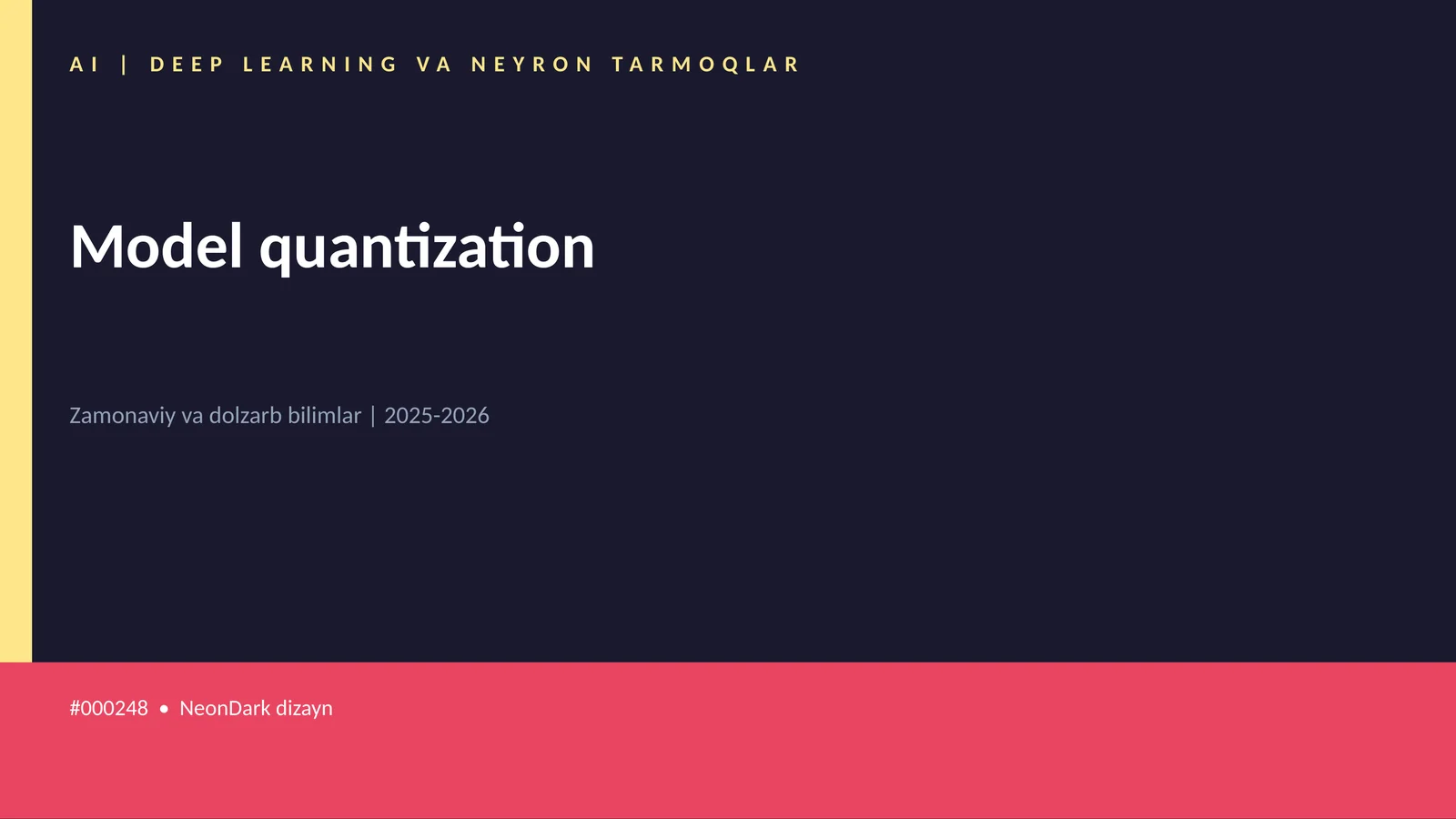 Model quantization 1