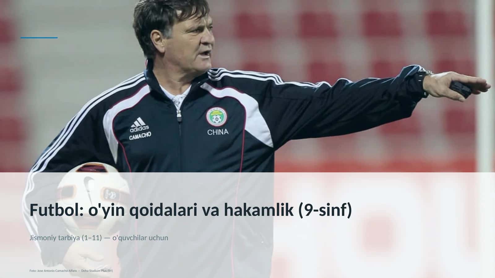 Futbol: o'yin qoidalari va hakamlik (9-sinf) 1