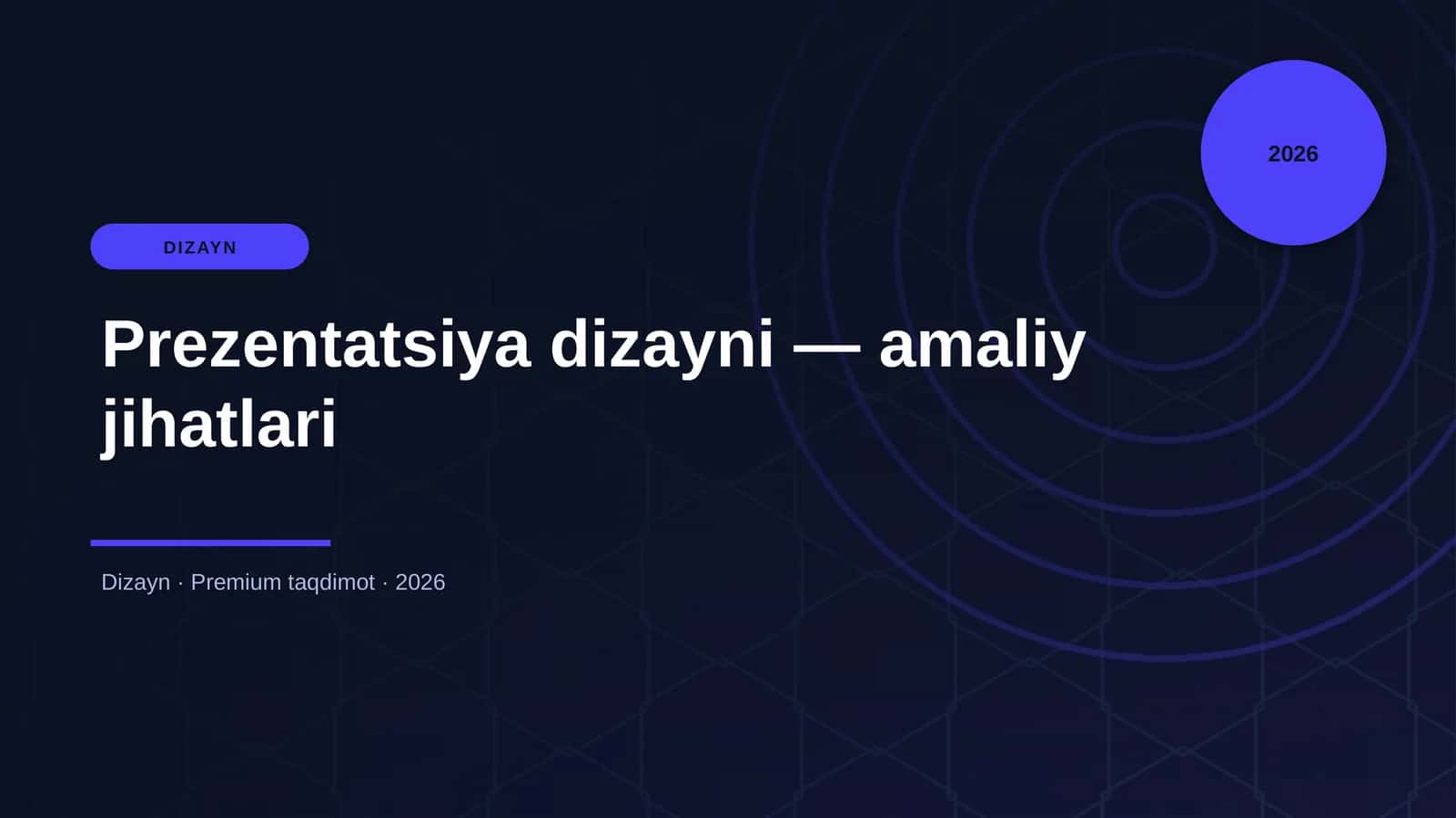 Prezentatsiya dizayni — amaliy jihatlari 1