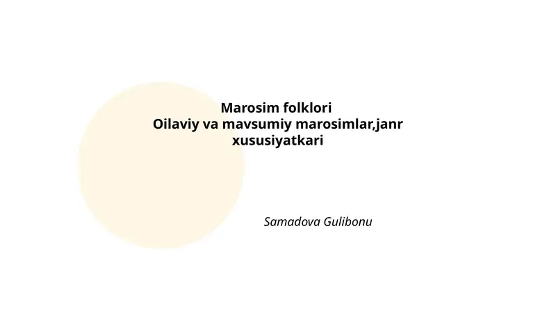Marosim folklori 1