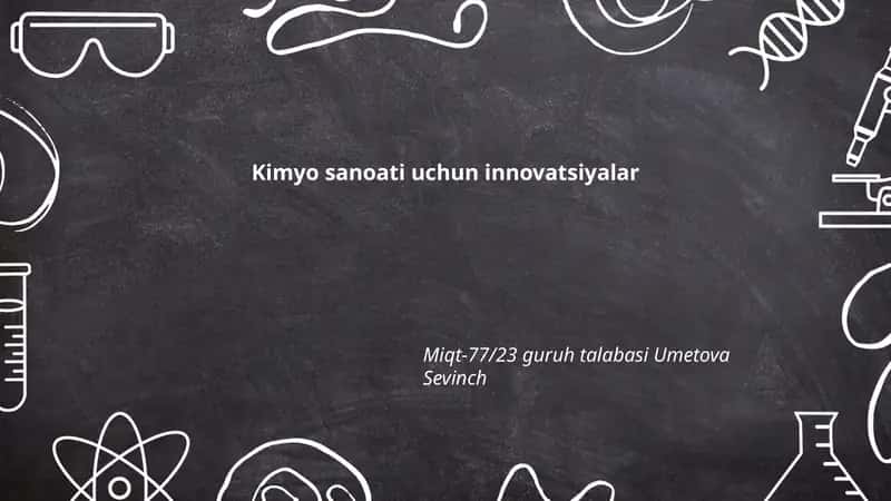 Yashil kimyo va barqaror ishlab chiqarish texnologiyalari 1