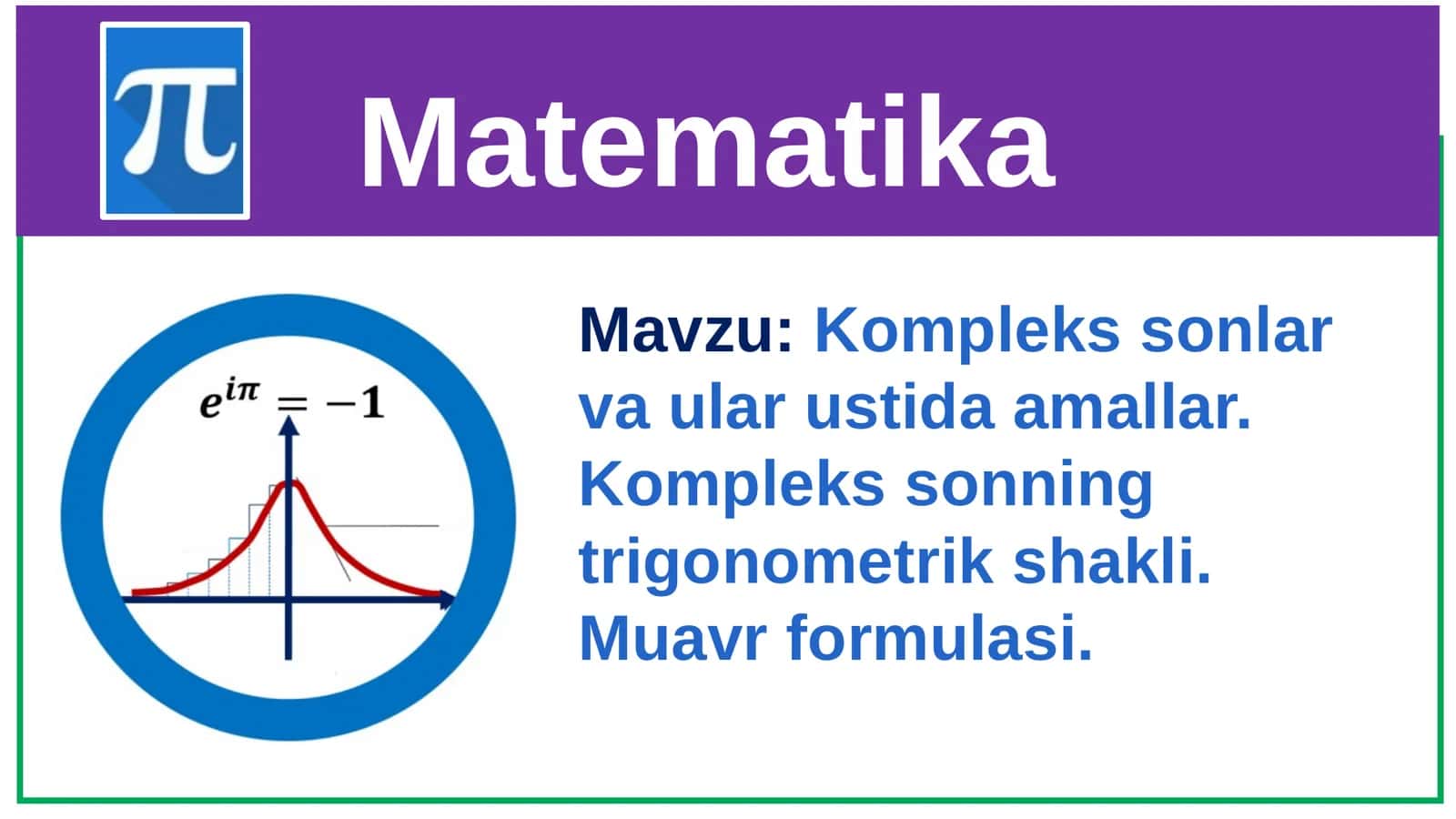 Matematika 1