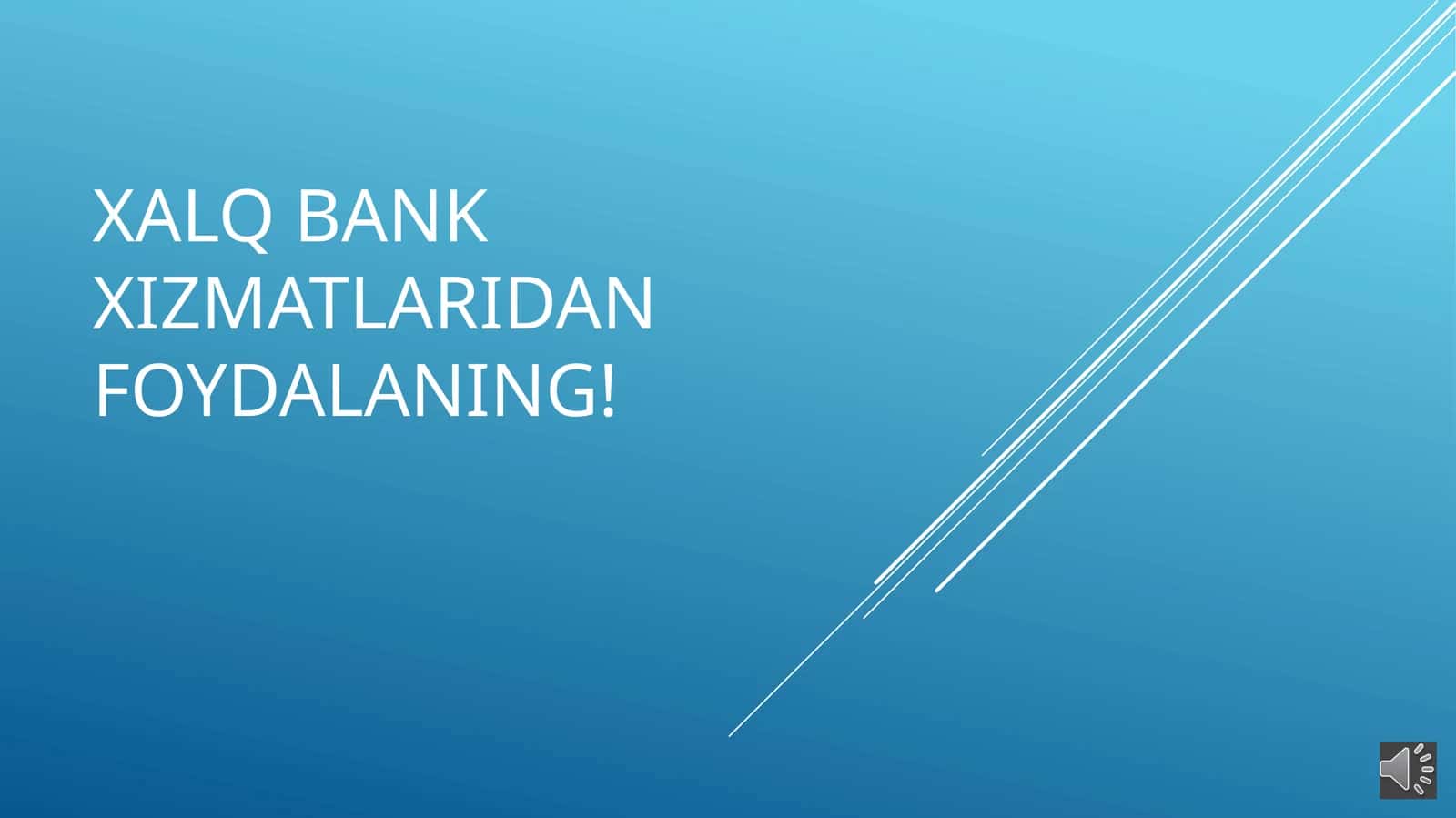 Xalq bank xizmatlaridan foydalaning 1