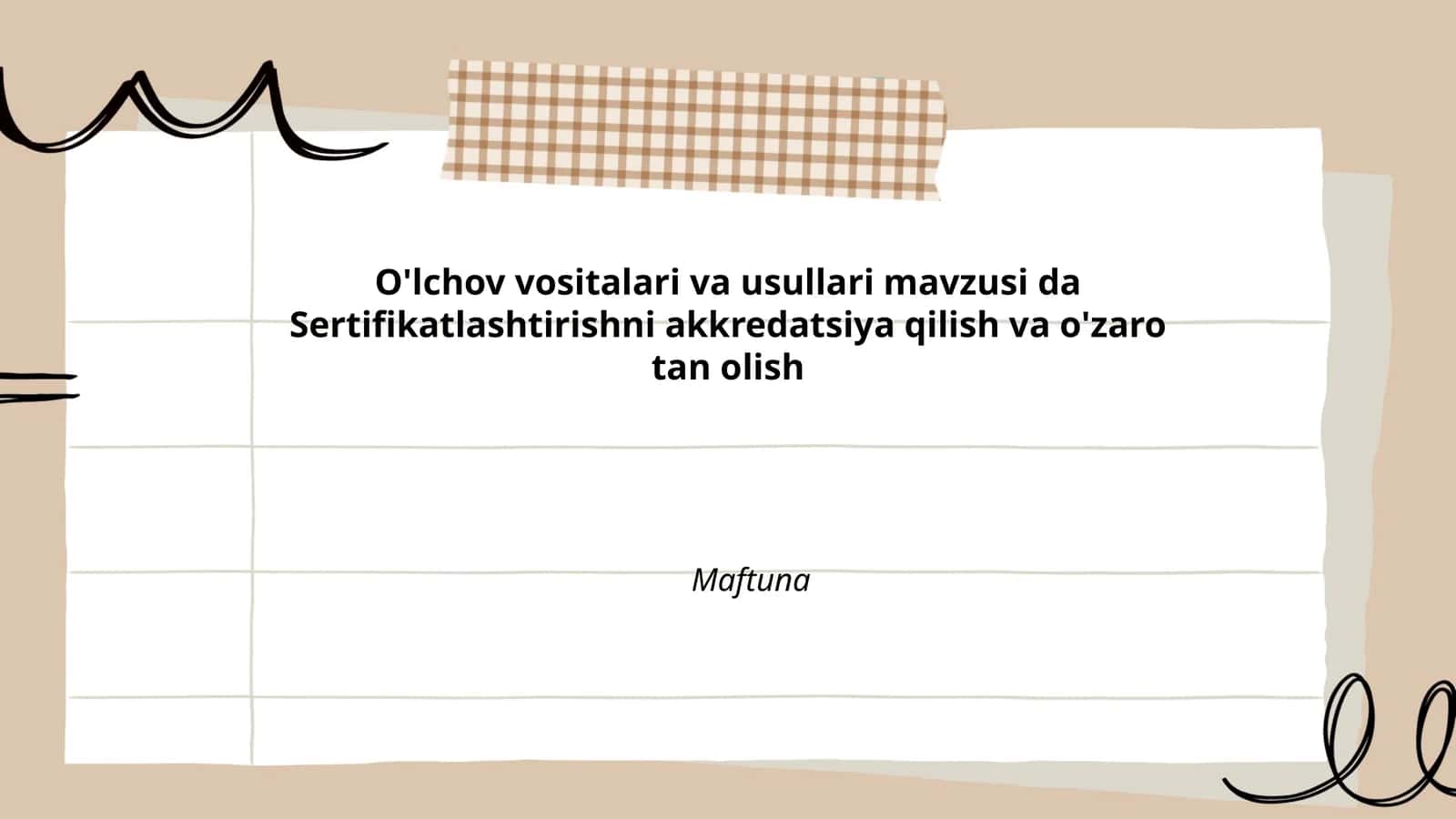 O'lchov vositalari va usullari 1