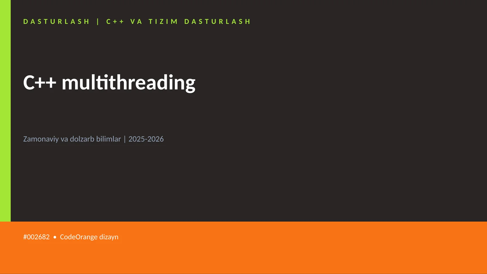 C++ multithreading 1