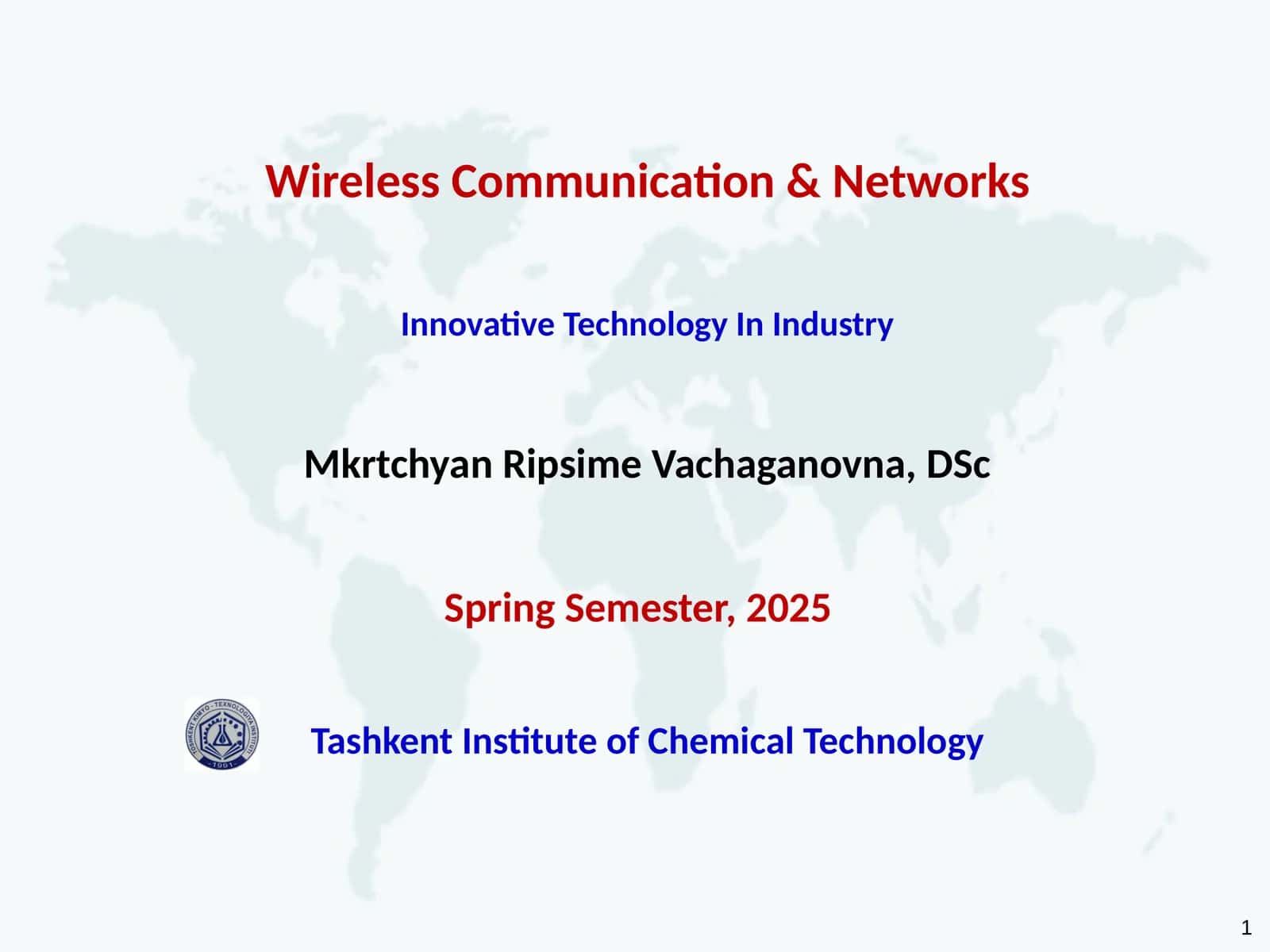 Wireless Communication & Networks 1