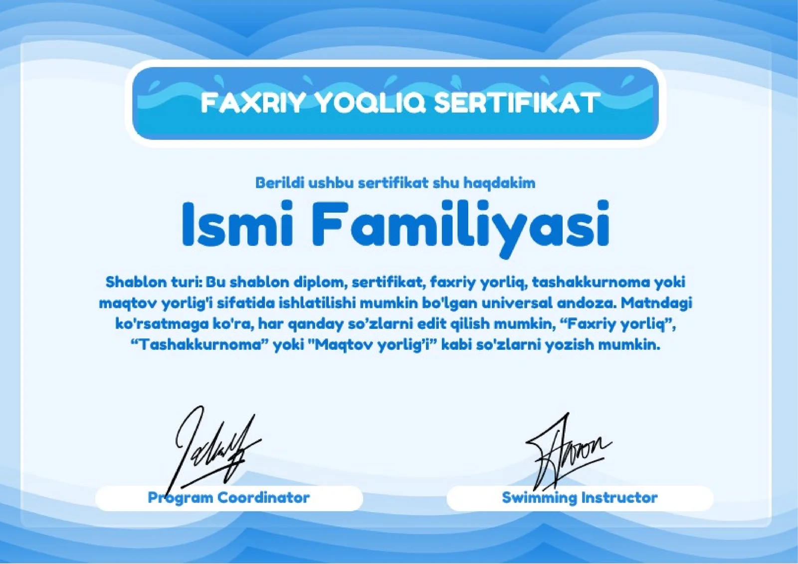 FAXRIY YOQLIQ SERTIFIKAT 1