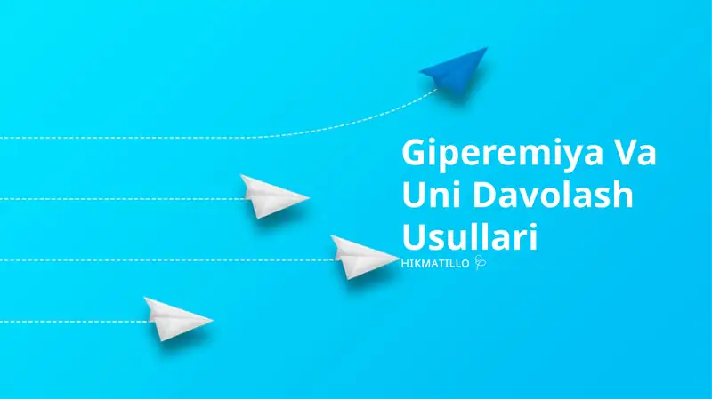 Giperemiya Va Uni Davolash Usullari 1